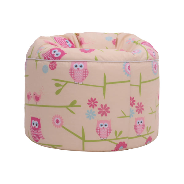 Indoor Round Bean Bag Chair Kids Playing Beanbag Seat Printed Pouffes