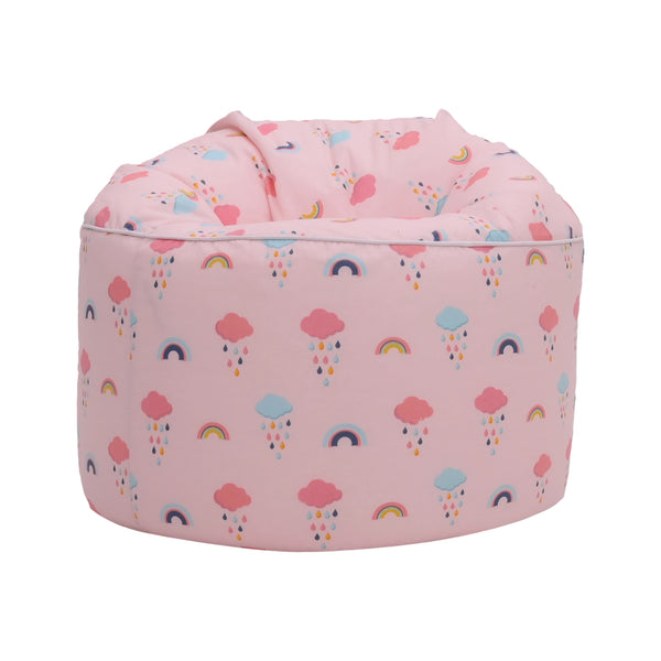 Indoor Round Bean Bag Chair Kids Playing Beanbag Seat Printed Pouffes
