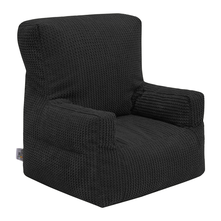 Kids Cord Bean Bag Armchair with Back Pocket Comfy Pouf Gaming Beanbags Chair