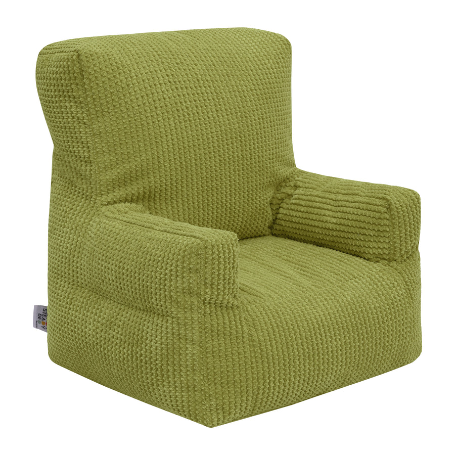 Kids Cord Bean Bag Armchair with Back Pocket Comfy Pouf Gaming Beanbags Chair