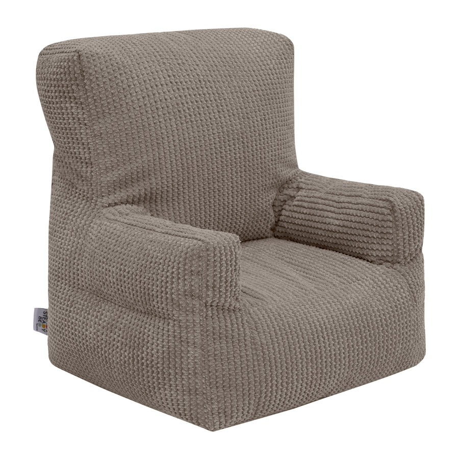 Kids Cord Bean Bag Armchair with Back Pocket Comfy Pouf Gaming Beanbags Chair