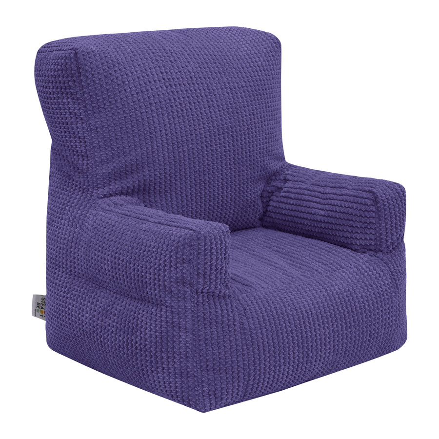 Kids Cord Bean Bag Armchair with Back Pocket Comfy Pouf Gaming Beanbags Chair