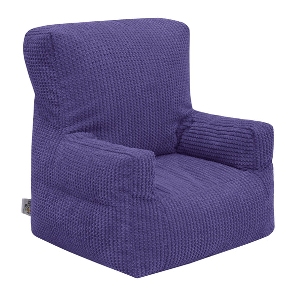 Kids Cord Bean Bag Armchair with Back Pocket Comfy Pouf Gaming Beanbags Chair