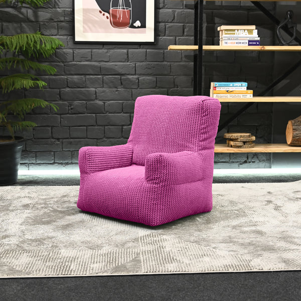 Kids Cord Bean Bag Armchair with Back Pocket Comfy Pouf Gaming Beanbags Chair