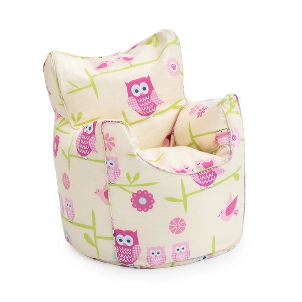 Printed Bean Bag Chair Kids Indoor Childrens Bean Bags Highback Pouffes