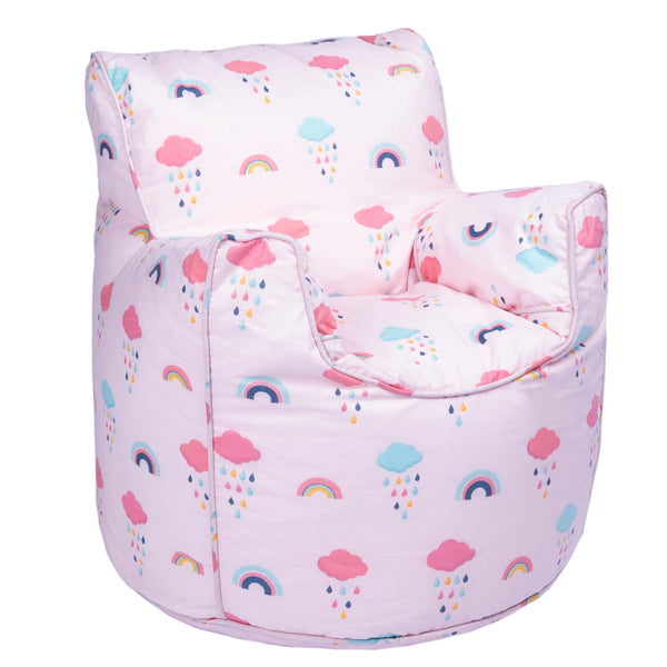 Printed Bean Bag Chair Kids Indoor Childrens Bean Bags Highback Pouffes