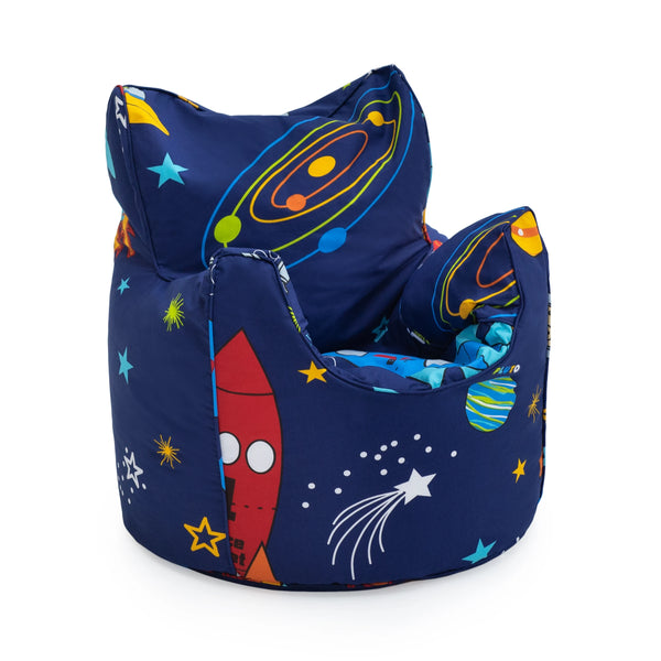 Printed Bean Bag Chair Kids Indoor Childrens Bean Bags High back Pouffes