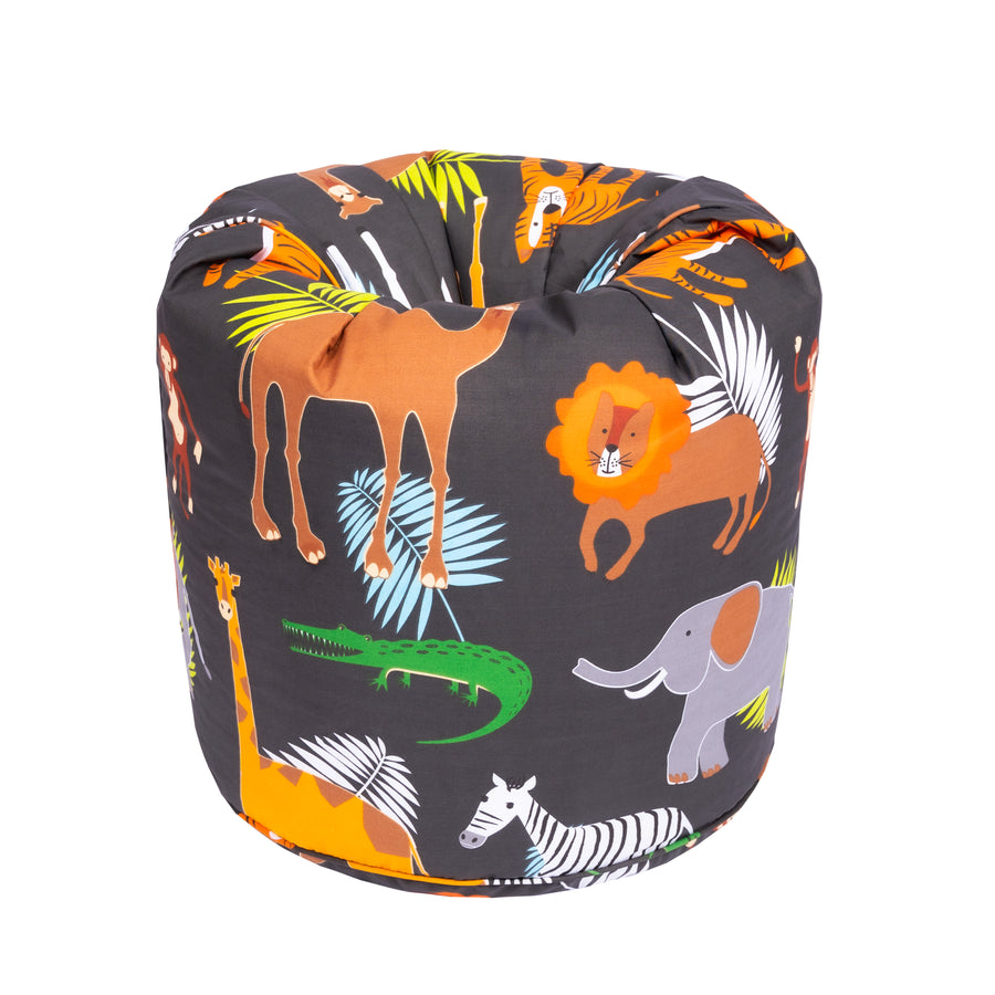 Bean Bag Chair Kids Bean Bags Printed Round Kiddies Beanbag with Carry Handle