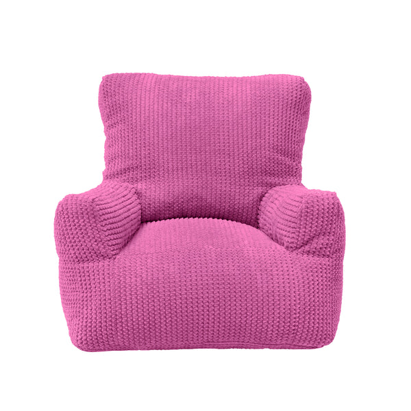 Kids Cord Bean Bag Armchair with Back Pocket Comfy Pouf Gaming Beanbags Chair